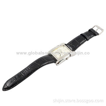 Unique Stainless Steel Watch with Square Case, Fashion and Vogue, Japan Quartz Movement